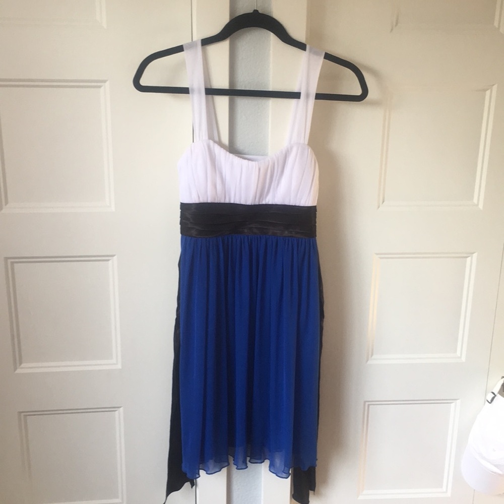 White/Blue formal/cocktail dress